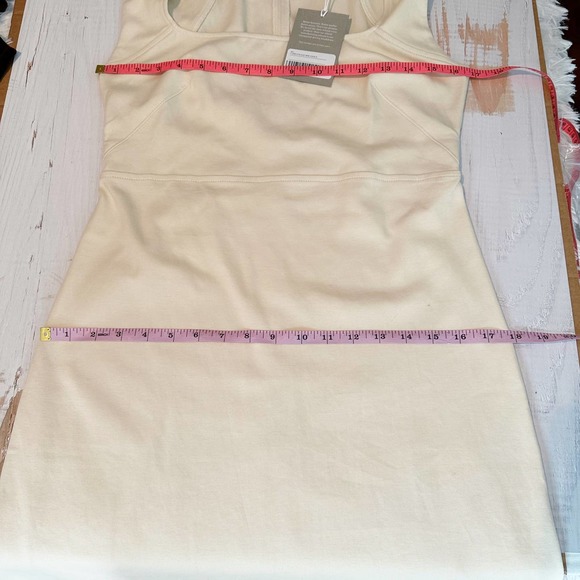 Everlane The '90s Mini Dress size Small Beige - Picture 7 of 11